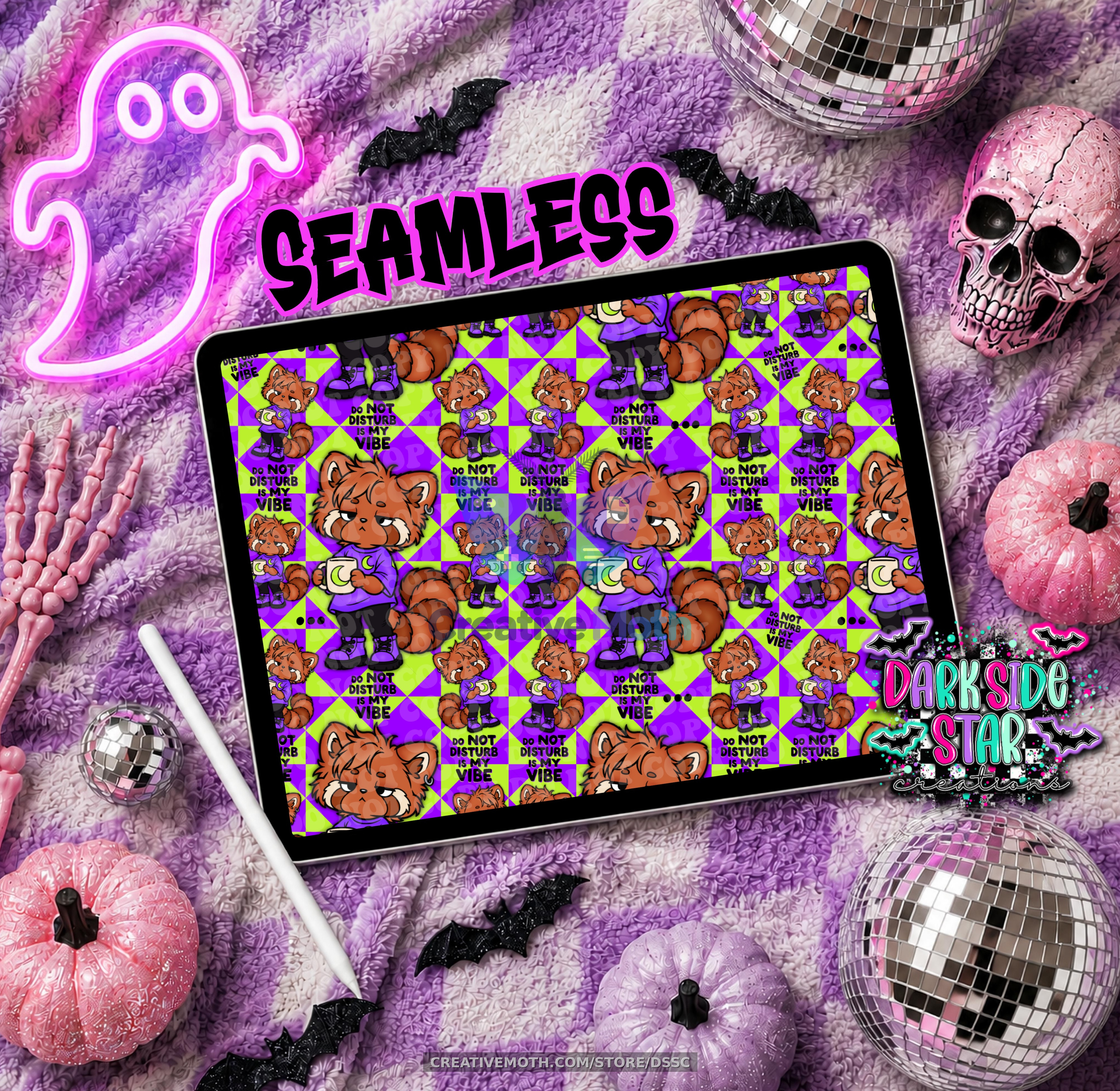 Do Not Disturb Seamless 12x12 300 DPI Digital Download preview image