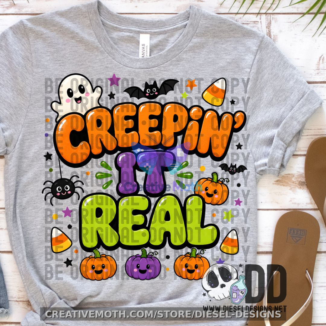 Creepin’ It Real PNG Sublimation Design preview image