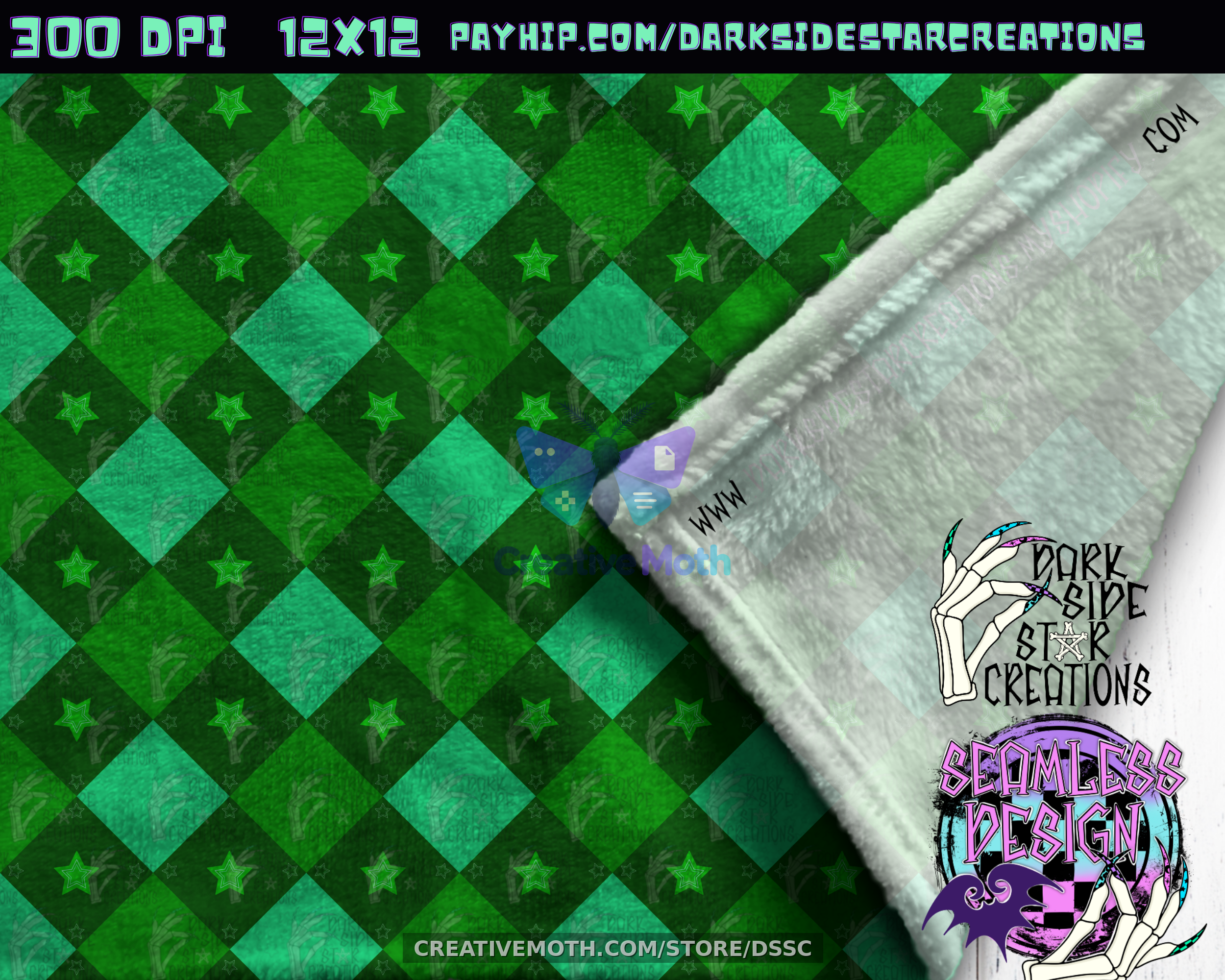 Argyle Stars Green Mock 2