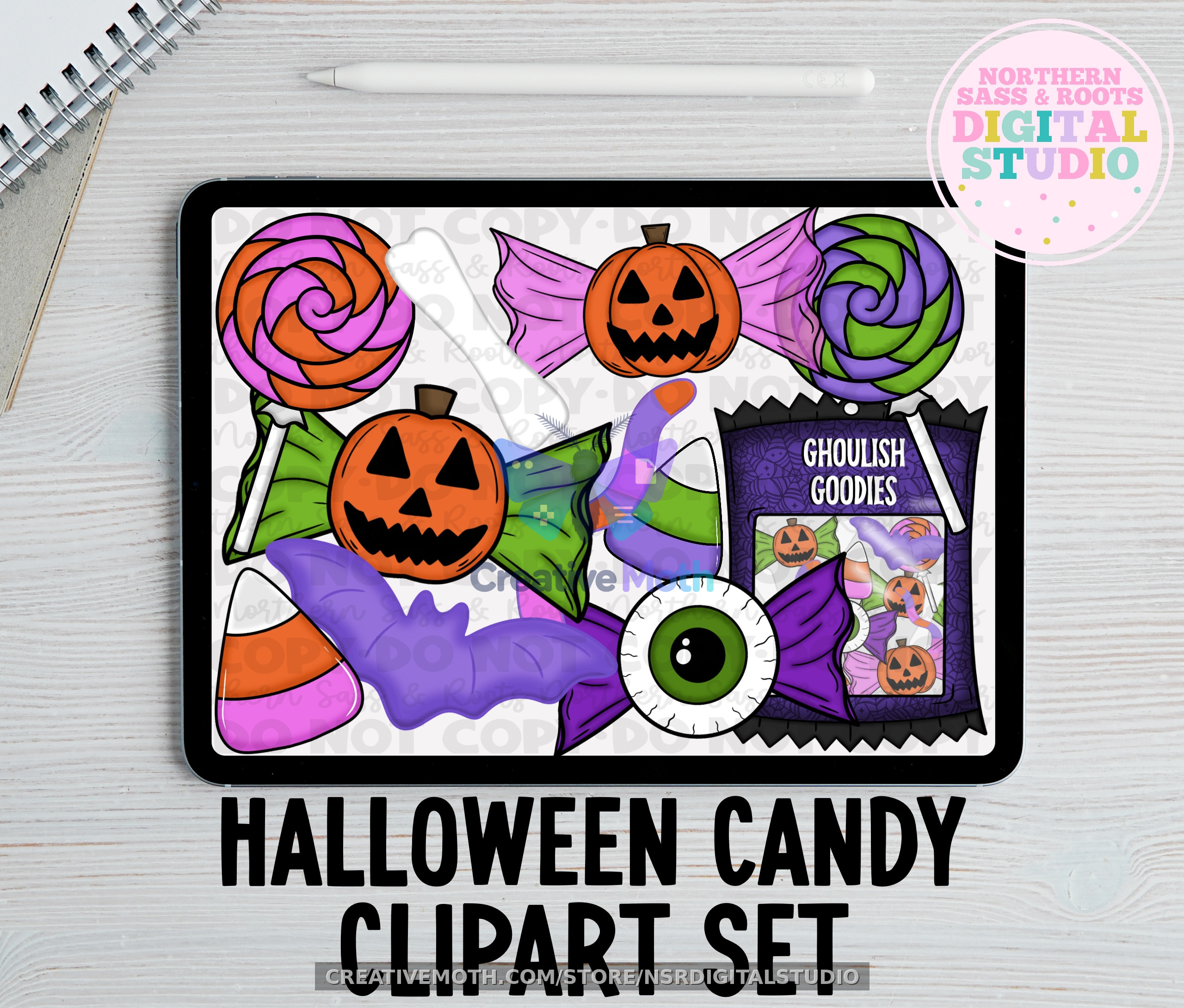 Halloween Candy: Clipart Set preview image