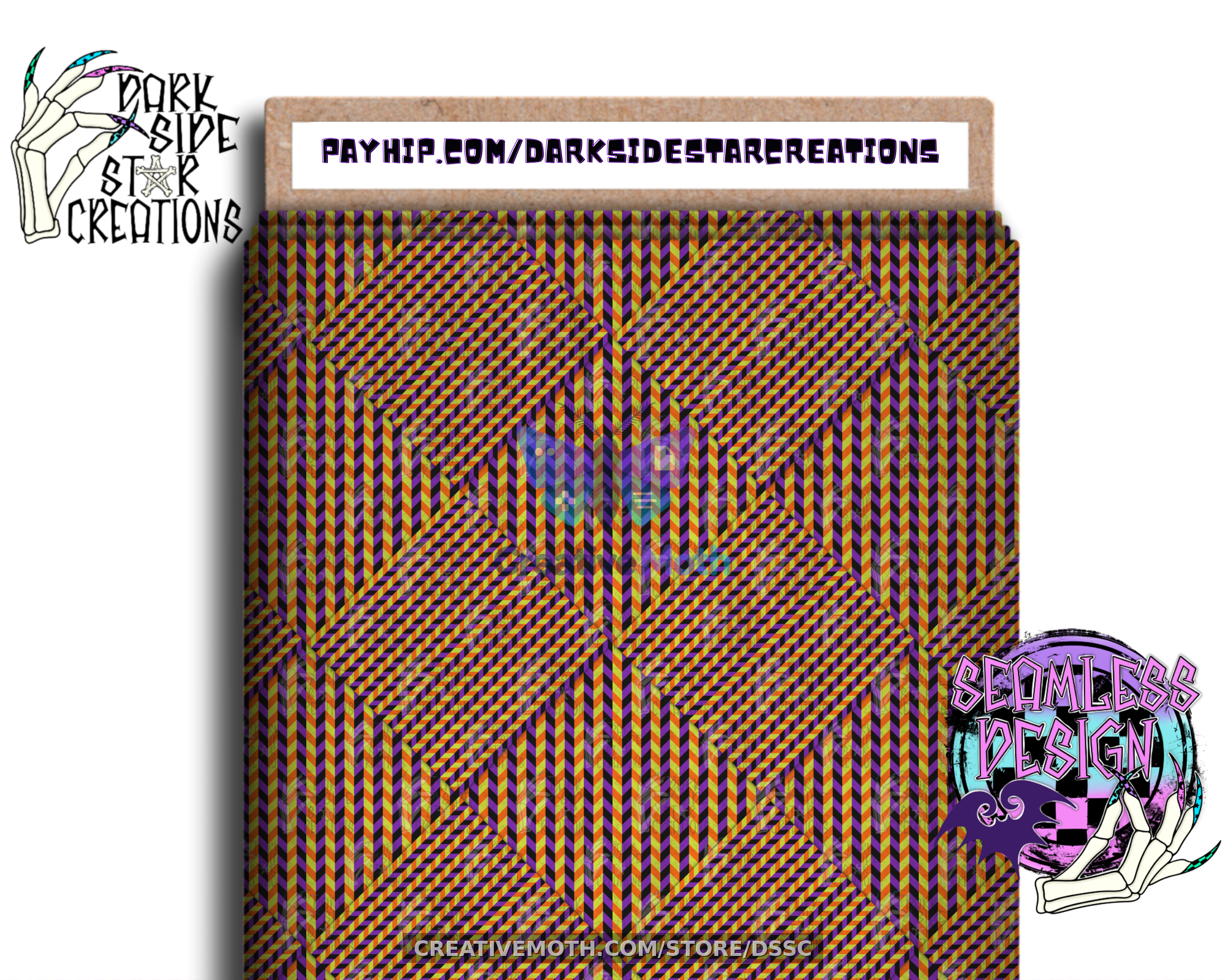 Fabric bolt mock up Optical Illusion Chevron