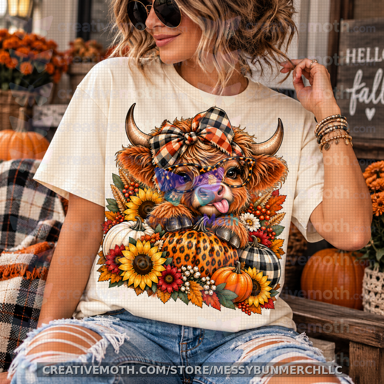 Download a bold black cat PNG with gothic tattoo-style details, roses, skull artwork, and vintage lettering. Ideal for DTF and sublimation shirt designs. preview image