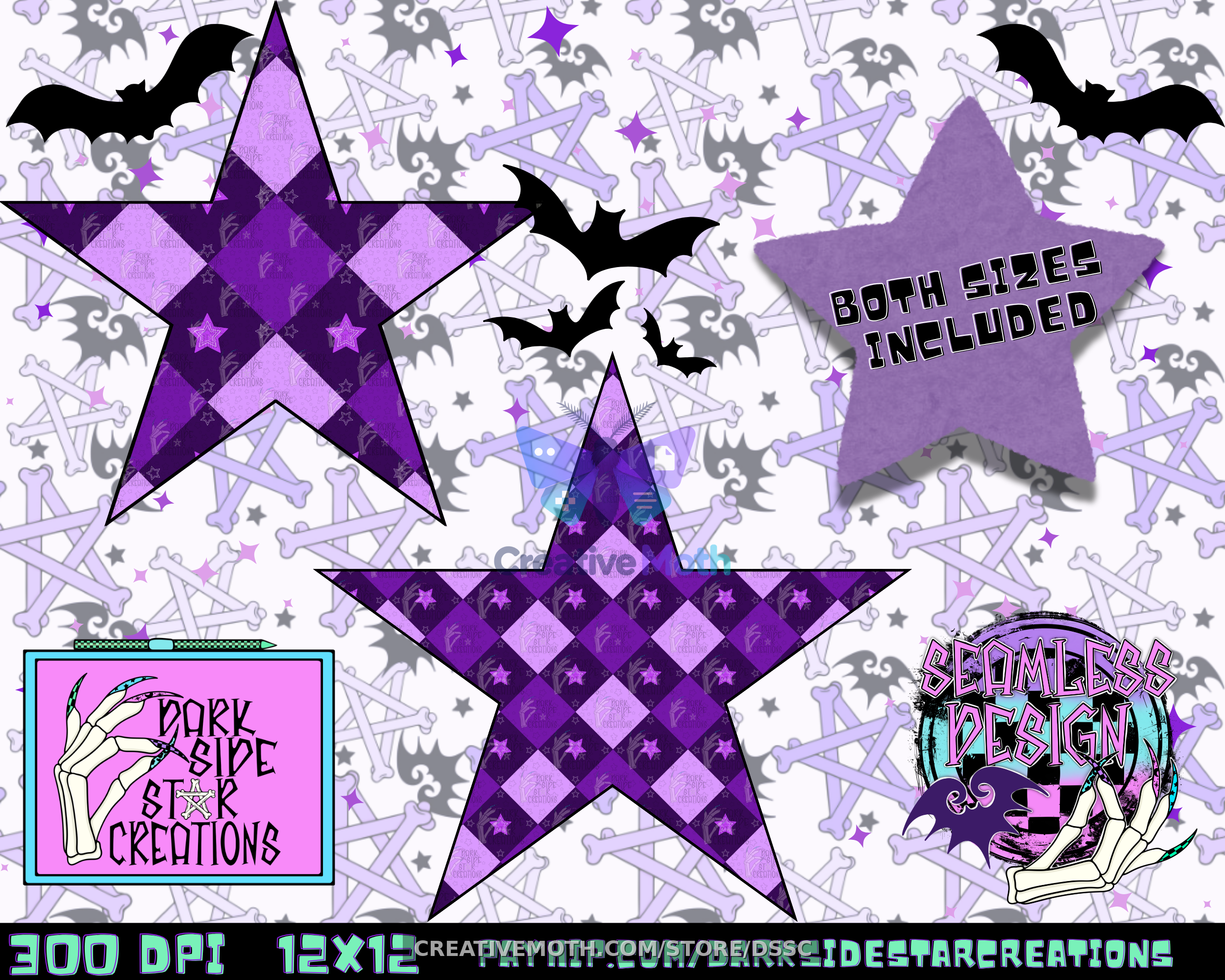 Purple Whimsy Both sizes