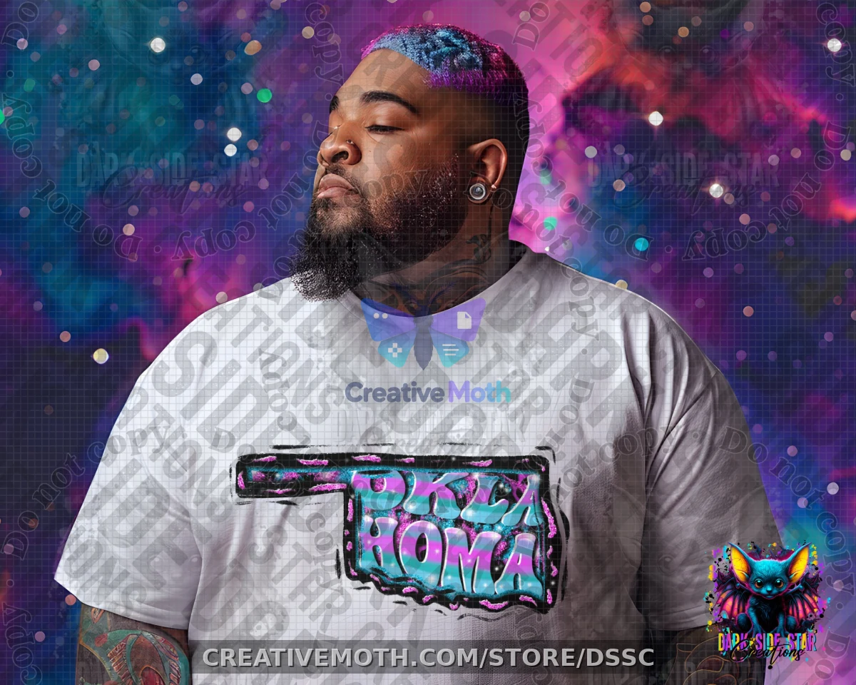 Oklahoma Funky Colors Digital Creation | 300 DPI | PNG | Digital Files Only