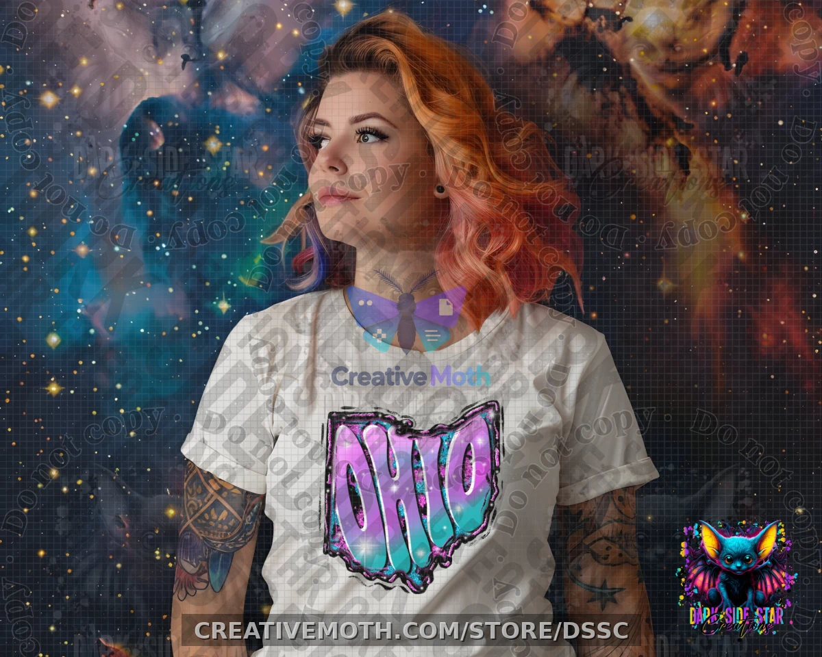 Ohio Funky Colors Digital Creation | 300 DPI | PNG | Digital Files Only