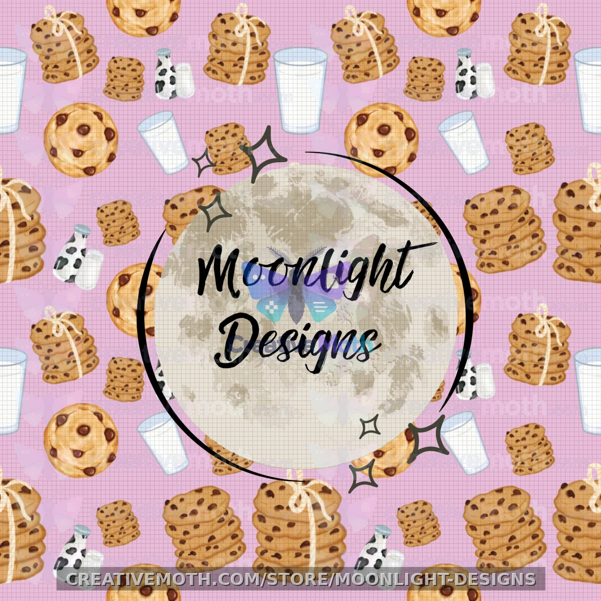 Cookies and Milk girl seamless preview image