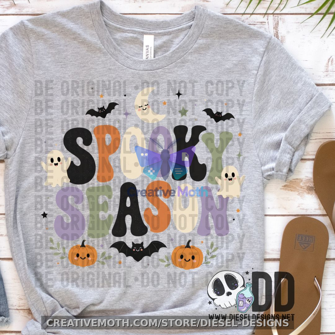 Spooky Season PNG Sublimation Design preview image