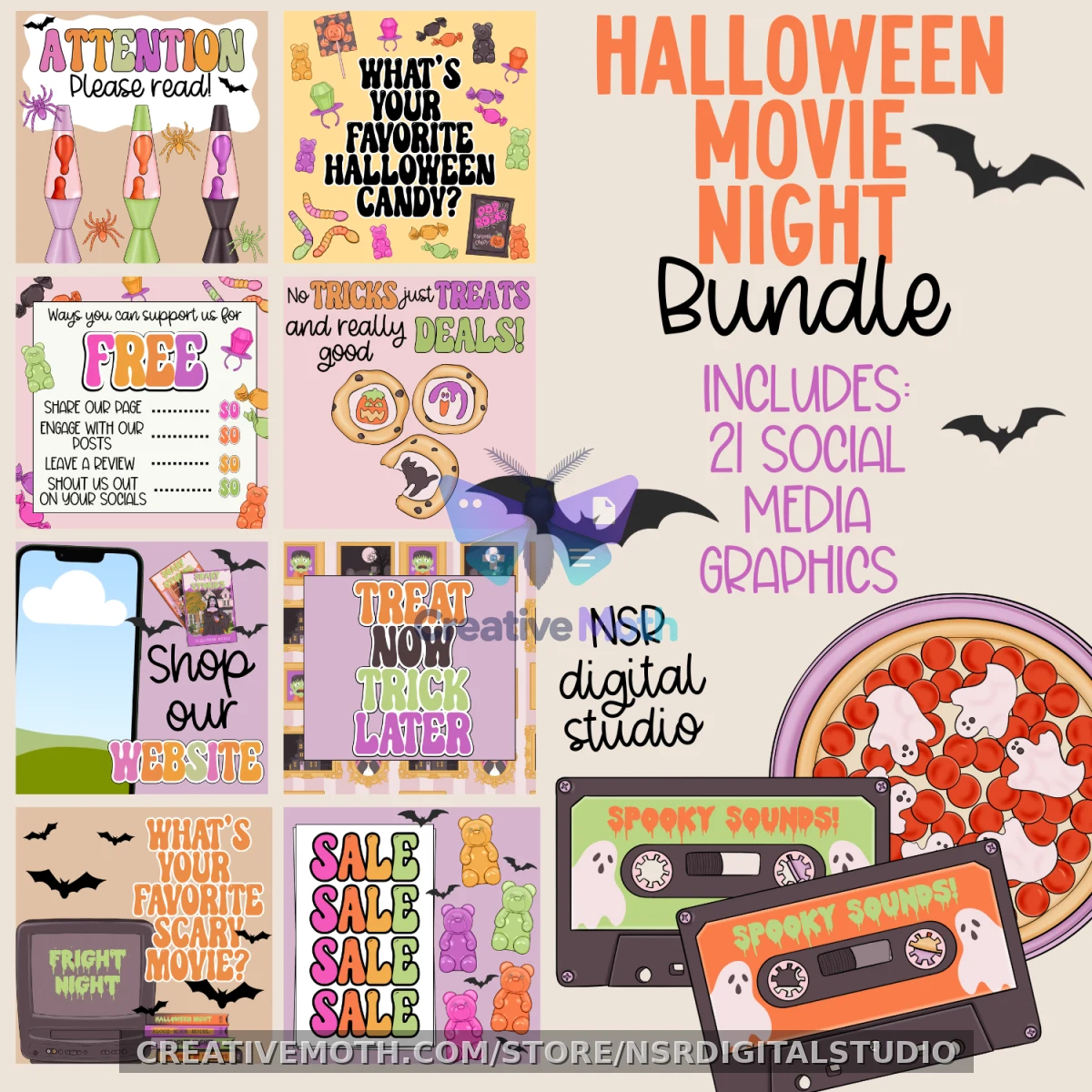 HALLOWEEN MOVIE NIGHT: Engagement Bundle preview image