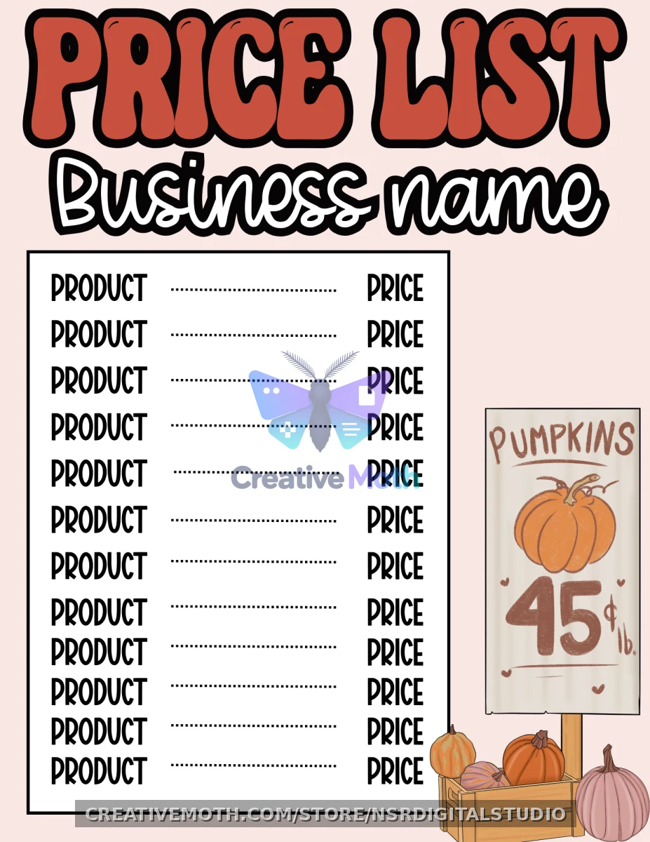 12 DAYS OF GIVING: Price List preview image