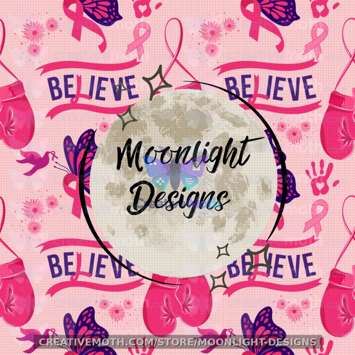 Believe Ribbons seamless preview image