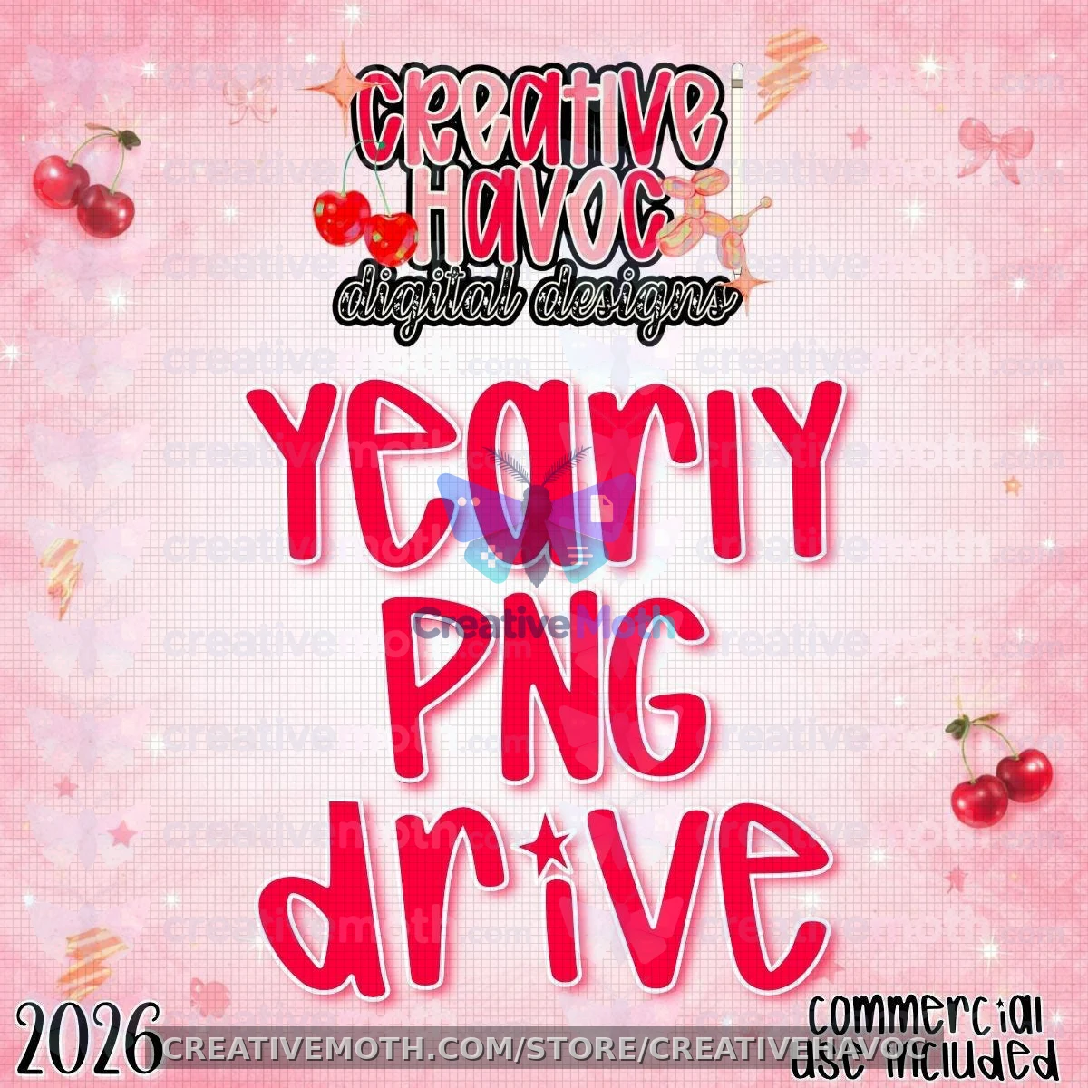 2026 Yearly PNG Drive | Growing Digital Design Collection preview image