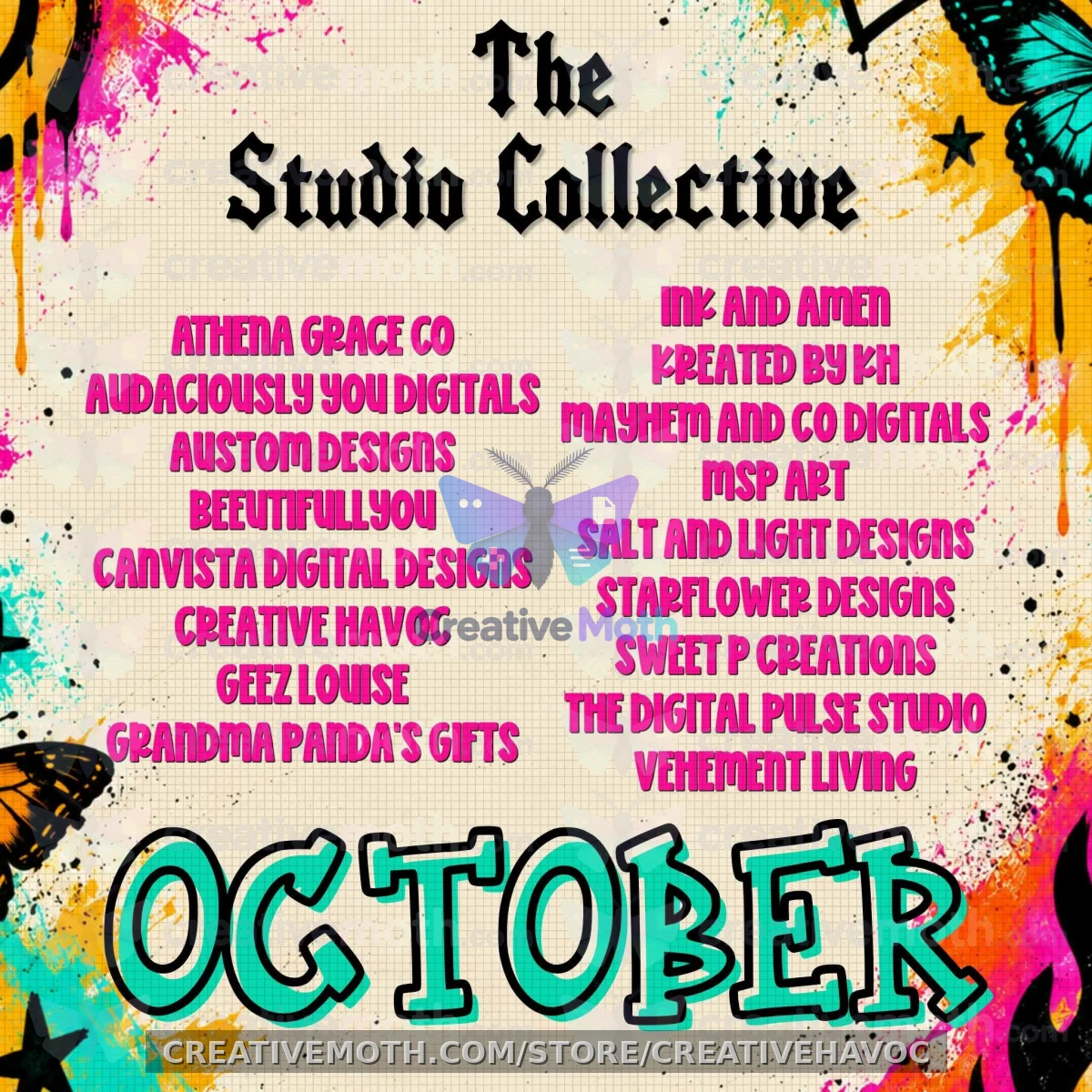 The Studio Collective: October Monthly Digital Design Drive preview image